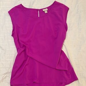 Fuchsia Sleeveless Blouse